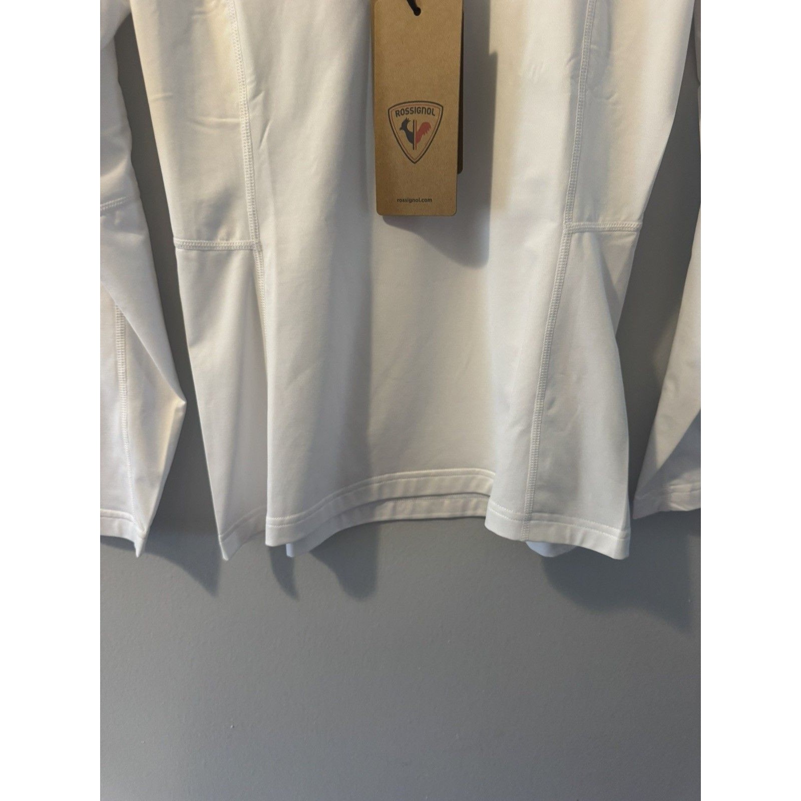 Rossignol Women's 1/4 Zip Sz Small White Long Sleeve Upf 50 Nwt — image 2 of 8